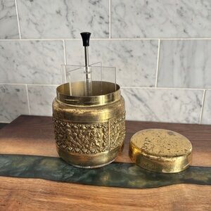Vintage 1960s Erhard & Söhne Brass Pop Up Cigarette Dispenser